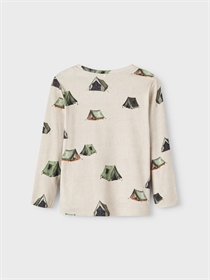 NAME IT Telt Print Bluse Labs Peyote Melange 